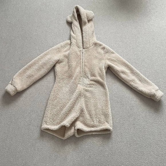SHEIN Intimates & Sleepwear Fuzzy Bear Onesie Poshmark